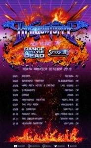 DragonForce North American Tour 2019 poster