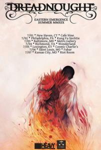 Dreadnought US Tour 2019 poster