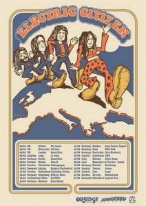 Electric Citizen European Tour 2019 poster