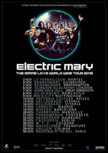 Electric Mary EU Tour 2019 poster
