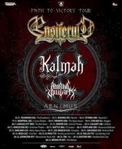 Ensiferum North American Tour 2019 poster