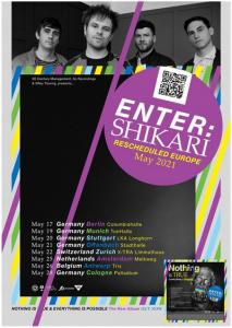 Enter Shikari Euro Tour 2021 poster