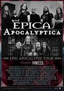 Epica and Apocalyptica EU Tour 2020 poster