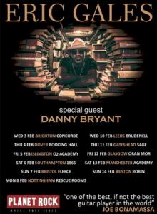 Eric Gales UK Tour 2021 poster