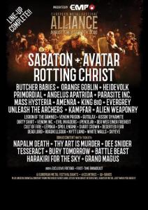 European Metal Festival Alliance 2020 poster