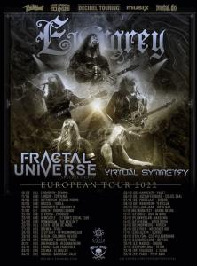 Evergrey Euro Tour 2022 poster