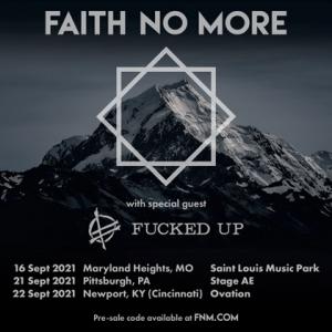 Faith No More US Headlining Shows 2021 poster