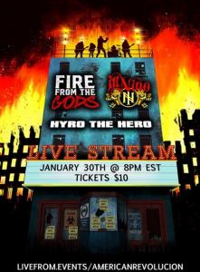 Fire From The Gods & Ill Niño virtual concert 2021 poster