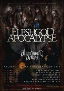 Fleshgod Apocalypse UK & Ireland Tour 2020 poster