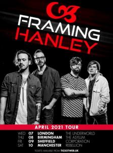 Framing Hanley UK Tour 2021 poster