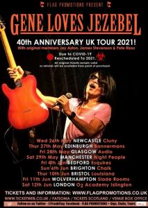 Gene Loves Jezebel UK Tour 2021 poster