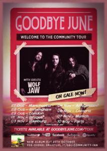 Wolf Jaw & Goodbye June EU Tour 2019 poster
