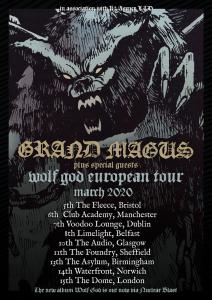 Grand Magus UK Tour 2020 poster