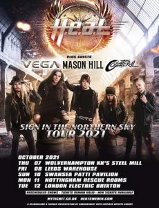 H.E.A.T UK Tour 2021 poster