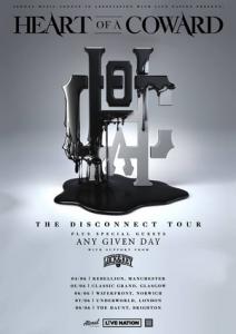 Heart Of A Coward UK Tour 2019 poster
