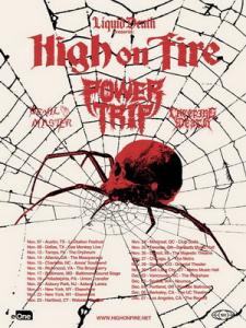 High On Fire North American Tour 2019 poster