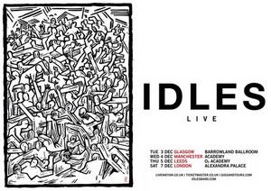 Idles UK Tour 2019 poster