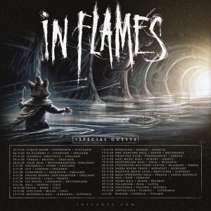 In Flames UK & EU Tour 2020 poster