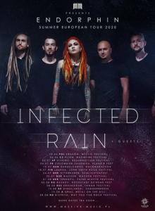 Infected Rain Euro Tour 2020 poster