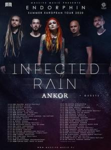 Infected Rain Euro Tour 2020 poster