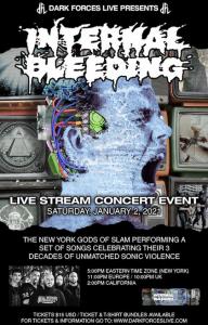 Internal Bleeding live streaming show 2021 poster