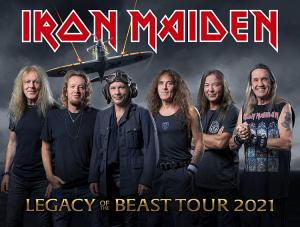 Iron Maiden EU Tour 2021 poster