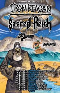 Iron Reagan North American Tour 2019 poster