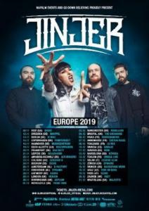 Jinjer Euro Tour 2019 poster
