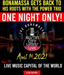 Joe Bonamassa Live Streaming Show 2021 poster