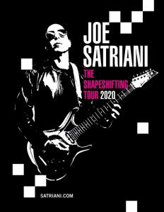 Joe Satriani European & UK Tour 2020 poster
