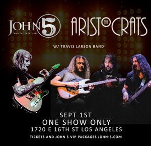 John 5 and The Aristocrats LA Live Shows 2019 poster
