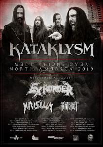 Kataklysm North American Tour 2019 poster