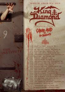 King Diamond North American Tour 2019 poster