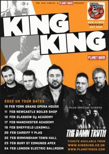 King King & The Damn Truth UK Tour 2021 poster