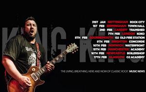 King King UK Tour 2019 poster