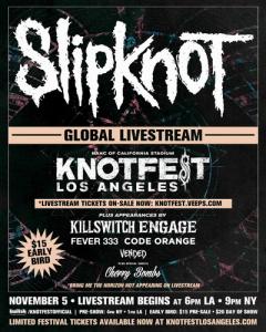 Knotfest Los Angeles 2021 livestream poster