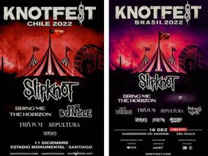 Knotfest Chile & Brasil 2022 poster