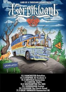 Korpiklaani UK Tour 2020 poster