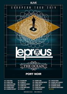 Leprous EU Tour 2019 poster