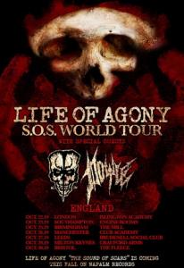 Life Of Agony UK Tour 2019 poster