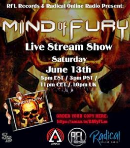Mind Of Fury live show 2020 poster