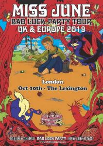 Miss June EU & UK Tour 2019 poster