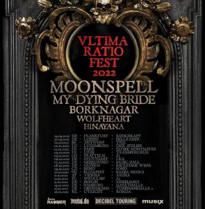 Moonspell European Tour 2022 poster