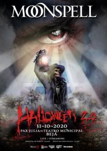 Moonspell Halloween show 2020 poster