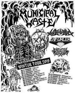 Municipal Waste Euro Tour 2019 poster