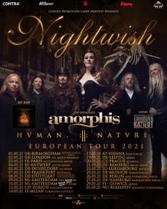 Nightwish Euro Tour 2021 poster