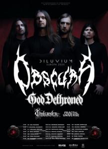 Obscura Euro Tour 2020 poster