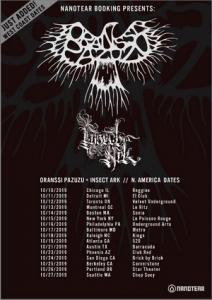 Oranssi Pazuzu North American Tour 2019 poster