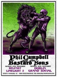 Phil Campbell And The Bastard Sons Irish Shows 2020 poster