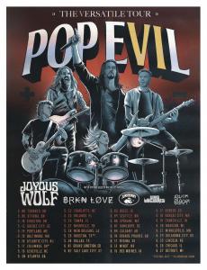 Pop Evil North American Tour 2020 poster